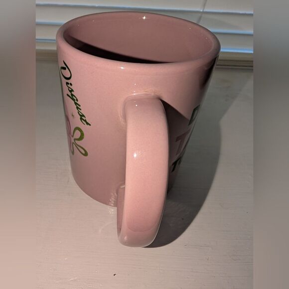 Disney Pixar Inside Out Disgust Pink Mug Pre-owned - Picture 6 of 6